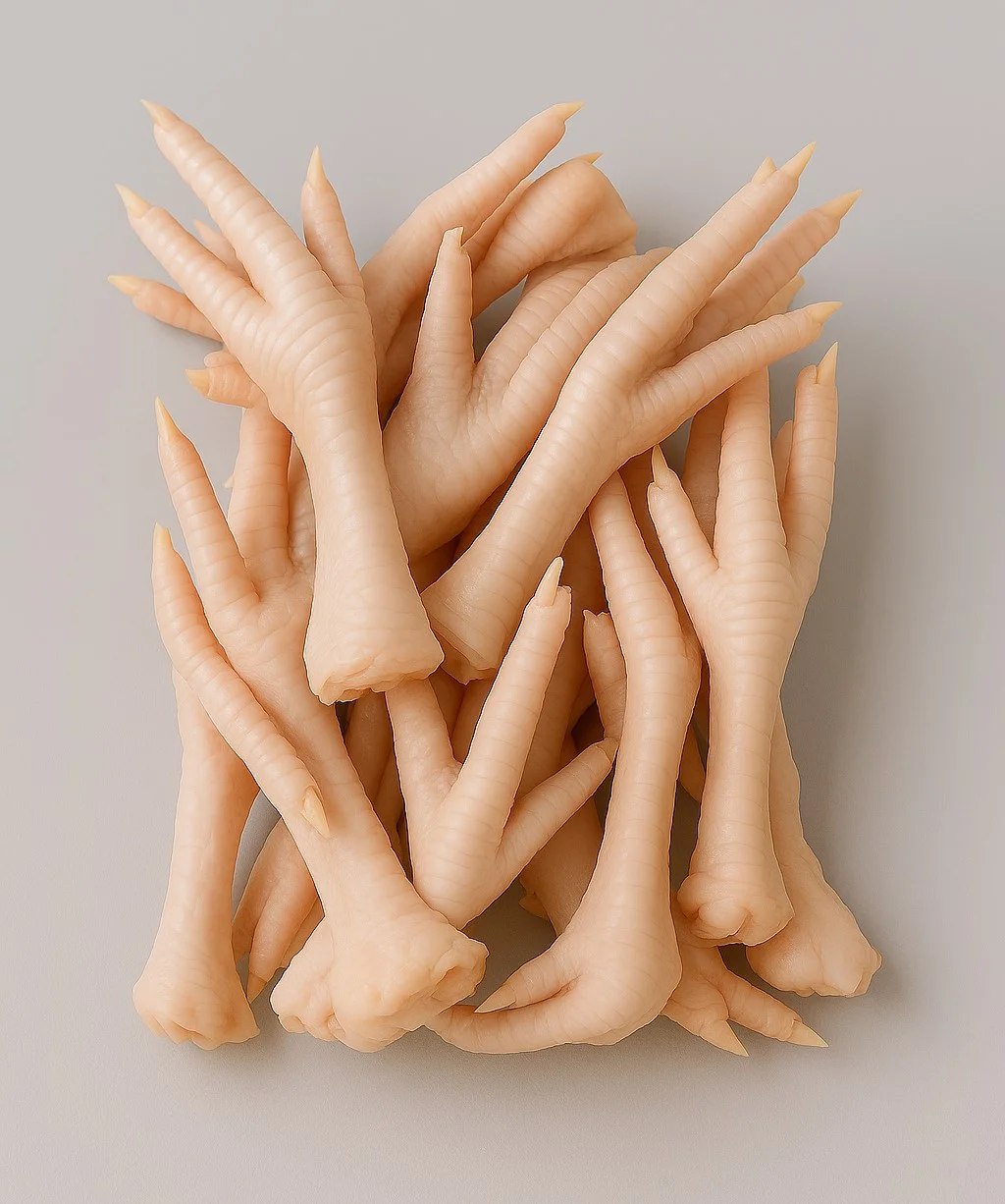 Patas de pollo ricas en colágeno